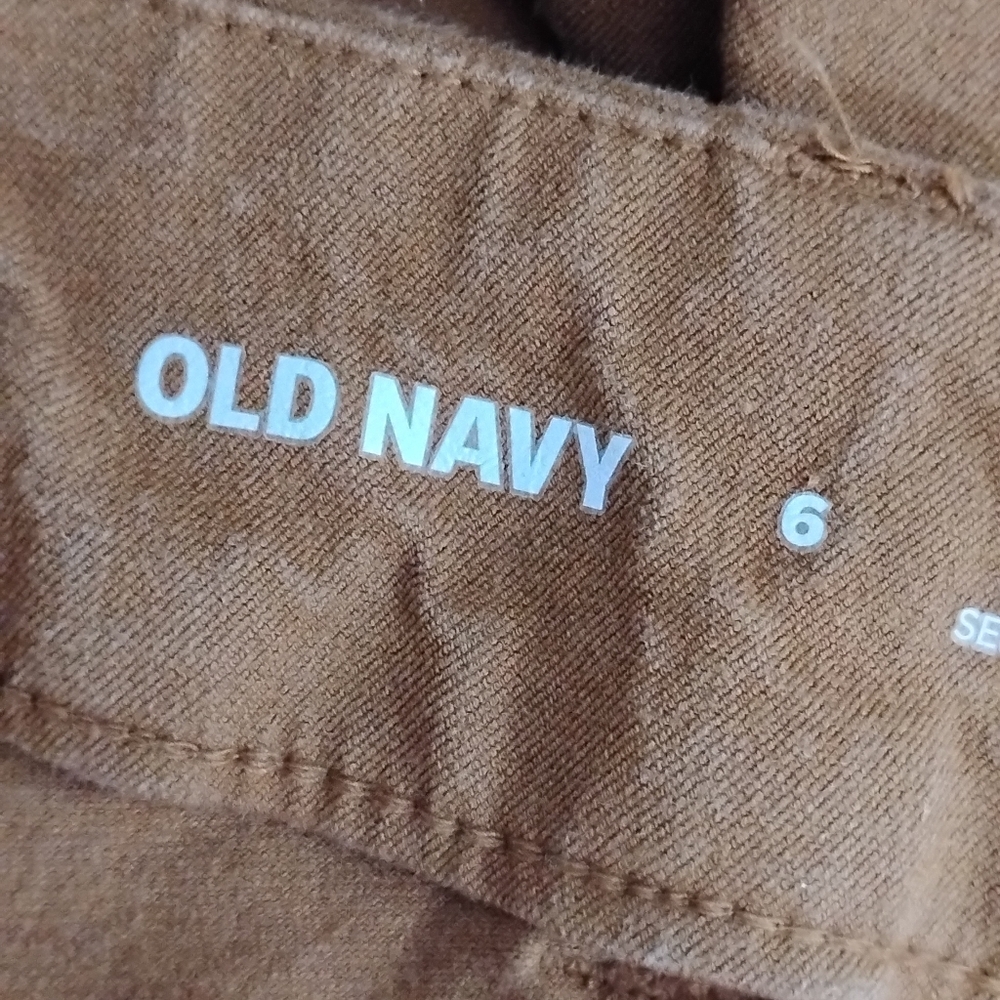 High Rise Pixie Bourbon Pants Old Navy Cropped - image 7